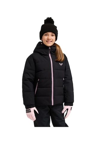 Roxy Roxy Snowyhill Puffy Girl Jk Kız Çocuk Siyah Snowboard Ceketi 11793 Siyah