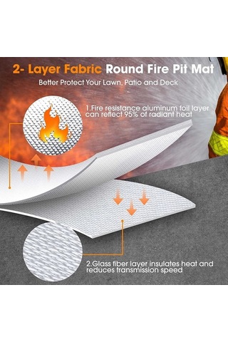 Didadodo Yangına Dayanıklı Kamp Ocağı Ve Mangal Matı - Su Geçirmez, Isıya Dayanıklı, 36 Yüksek Kaliteli Versiyon