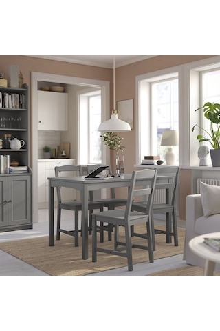 Ikea Hauga Mutfak Masası, Gri, 118x74 Cm