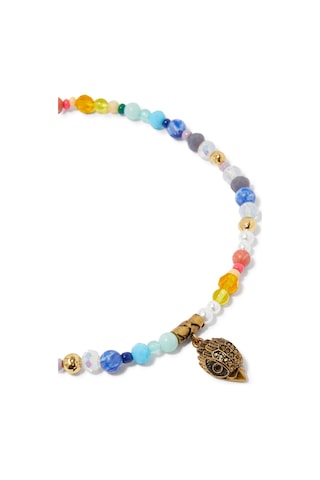 Mixed Bead Eagle Kolye, Renkli Boncuklu Ve Kartal Detaylı Çok Renkli