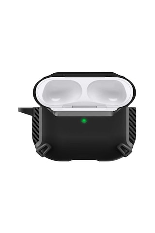 Apple AirPods Uyumlu Pro 2 Kılıf Zore Airbag 26 Silikon Koyu Yeşil