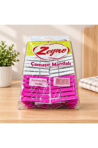 Çamaşır Mandalı 144'lü Renkli