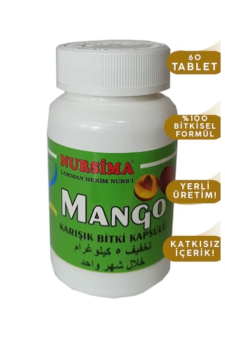 Nursima Mango Karışık Bitki Kapsülü 60 Kapsül