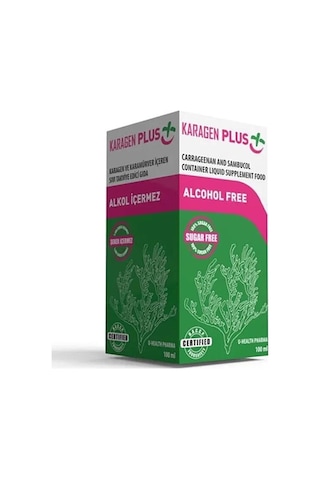 Karagen Plus Oral Sıvı Cam Şişe, Karagen Ve Karamürver İçeren Takviye Edici Gıda 100ml Şişe