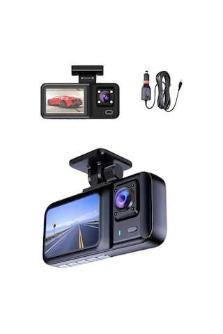 1080p Sürüş Kaydedici 2 İnç Araç Araba Ön İç Arka Dvr Ips Ekran 21133131