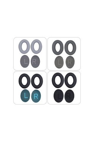 Reedark Bose Qc25 Qc15 Qc35 Uyumlu Yumuşak Nefes Alabilir Hafızalı Köpük Kulaklık Yastıkları Siyah