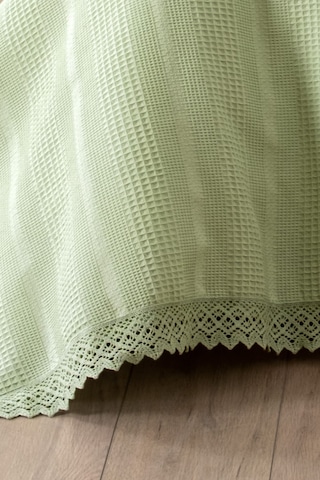 Çift Kişilik Kopanaki Dantelli Waffle Pike-210x230 Cm Fıstıkyesılı Fıstık Yeşili
