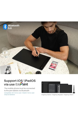 Huıon Inspiroy Giano G930L 13.6" Kablosuz Grafik Çizim Tableti