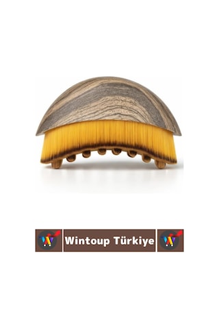 Wintoup Ergonomik Doğal Kıl Selülit Gıdı Boyun Çene Toparlayıcı Sıkılaştırıcı Lenfatik Drenaj Masaj Fırçası
