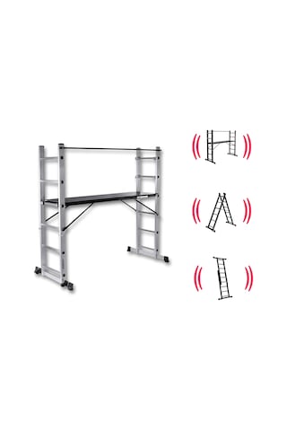 Endokon 2 7 192 Cm Portatif Alüminyum İskele Merdiven Kombinasyonu