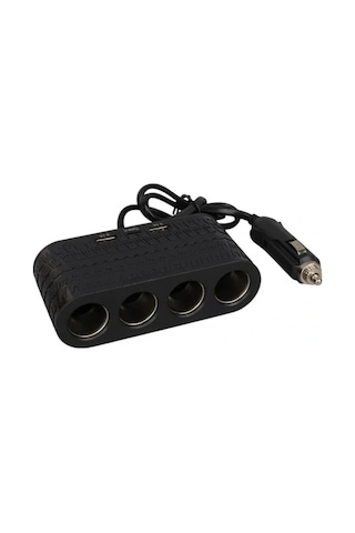 4 Çakmak Girişli Araç Çoklayıcı Type C Ve Usb Destekli Güvenli Güç Dağıtıcı
