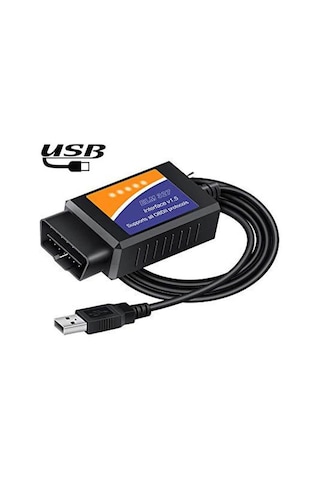 Elm327 Obd2 Kablolu Usb Girişli Araç Oto Arıza Tespit Cihazı V1.5 N11.81