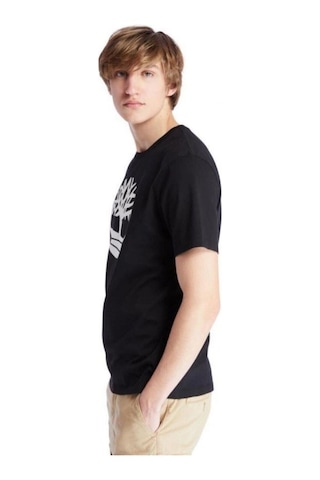Timberland Ss Kennebec River Tree Logo Tee Siyah T-shirt Siyah
