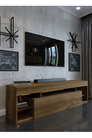 Resital Ledli Tv Ünitesi L1502-2 Ceviz Ceviz