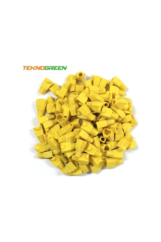Teknogreen Tkj-45Py Sarı Rj45 Kılıfı 100 Lü Pak