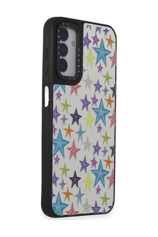 Mey İthalat Samsung Uyumlu Galaxy M14 5g Kılıf Mirror Desenli Kapak - Mirror - 18 Açık Gri