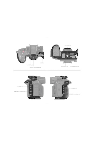Smallrig 3440 Panasonic Lumıx Gh6 / Gh7 İçin Black Mamba Serisi Kamera Kafesi