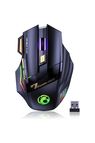 İmce Gwx7 Kablosuz Şarjlı Rgb Gaming Mouse Sessiz Tık Oyun Faresi 3200dpı 7 Tuş -
