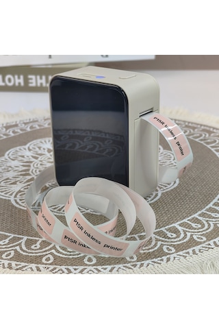 P15 Mini Etiket Kablosuz Pratik Yazıcı Gri