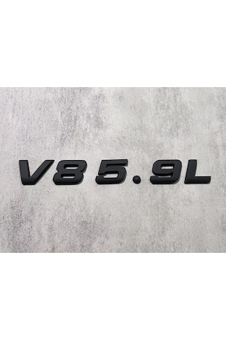 V8 5.9 L Piano Black Bagaj Yazısı Mercedes 245 V8 5.9 L Piano Black Bagaj Yazısı Mercedes 245