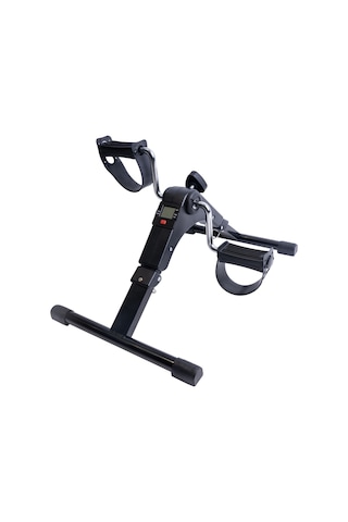 Walke Mini Kondisyon Bisikleti El Ayak Bisikleti Göstergeli Portatif Mini Bike Siyah