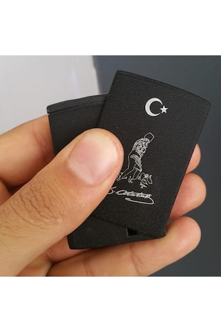Atatürk Temalı Pürmüz Alevli Gazlı Çakmak