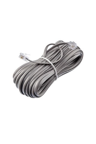 Telefon Kablosu 5 Metre Jacklı Rj11 Köken Kablo Adsl Modem Kablo