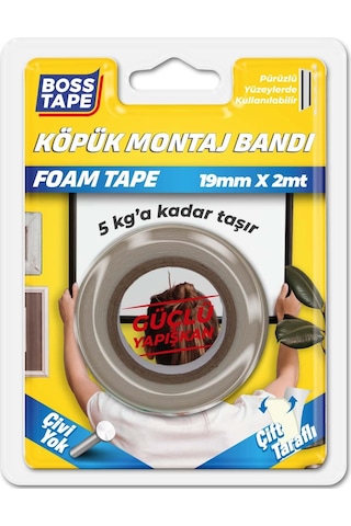 5 Kg Köpük Montaj Aksesuar Yapıştırma Bandı 19 MMx2mt