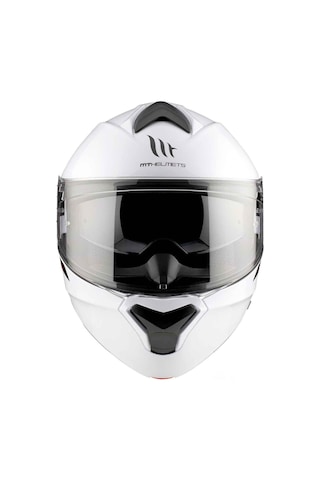 Mt Genesis Sv Solid A0 Çene Açılır Kask Beyaz