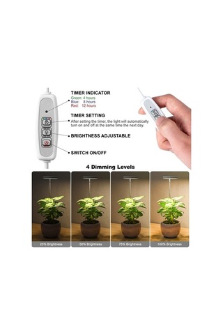 Tongxida 4 Kafa Led Bitki Büyüme Işığı Taklit Güneş Işığı Teleskopik Dolgu Işığı Diğer