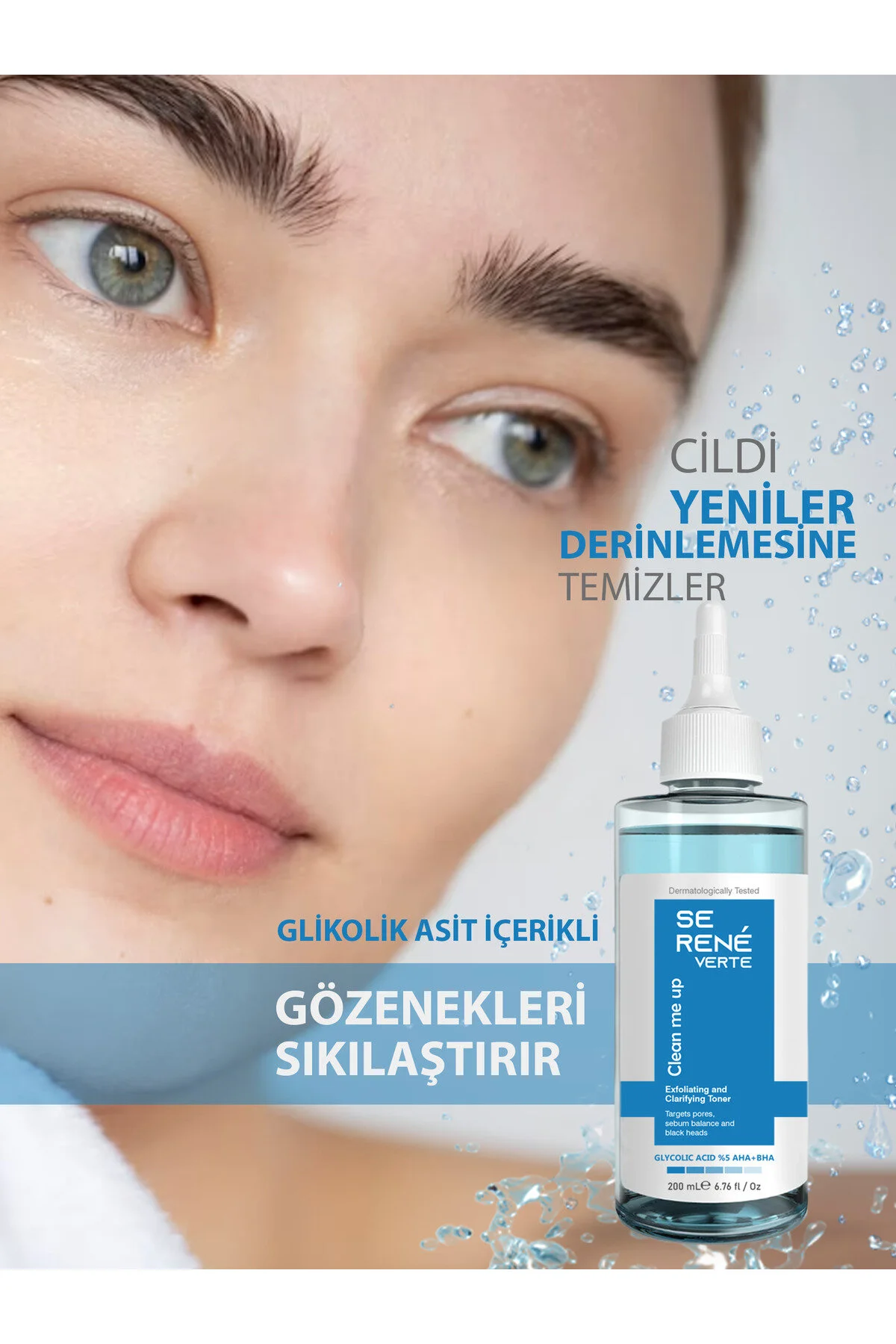 Se Rene Verte Tüm Ciltler Için Glikolik Asit Tonik 200 Ml