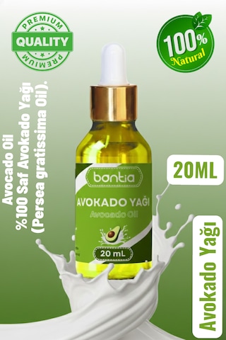 Avokado Yağı 20 Ml Soğuk Sıkım %100 Saf Cilt Ve Saç Bakım Yağı 20 ML