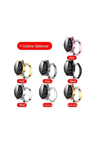 Sandwich Huawei Watch Gt 2 Pro 46mm Plated Pc Ekran Koruması - Gri + Temizleme Bezi Diğer