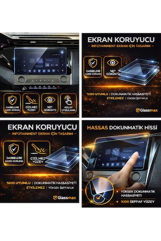 Ford Focus Multimedya Ekran Koruyucu- Kırılmaz Şeffaf Nano Teknoloji