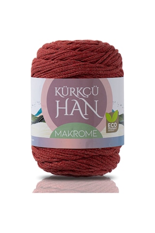 Kürkçü Han Makrome Premium Örgü İpi Kiremit 3 MM 200 G 130 M