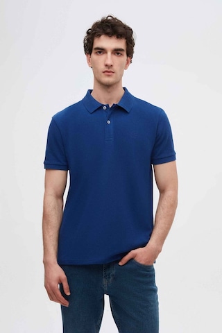 D's Damat Ds Damat Regular Fit Saks Mavi Pike Dokulu %100 Pamuk Kıvrılmaz Polo Yaka Nakışlı T-shirt 4HC14ORT51000 Saks Mavi