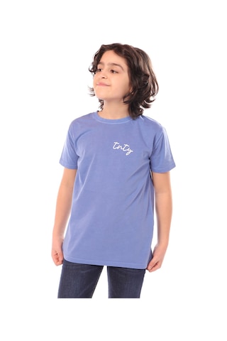 Toontoy Kids Toontoy Erkek Çocuk Tnty Baskılı Yaka Karyoka Tişört Mavi