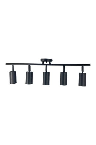 Riolight Led Spot,Led Avize Siyah 1 Gövde 5Xgu10 Duylu 5W 2700K 3