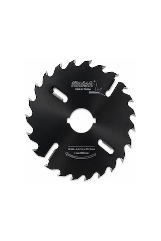 Finish Çoklu Dilme Ahşap Kesim Testeresi 300x3,2x70 Diş 24+4 Black Series