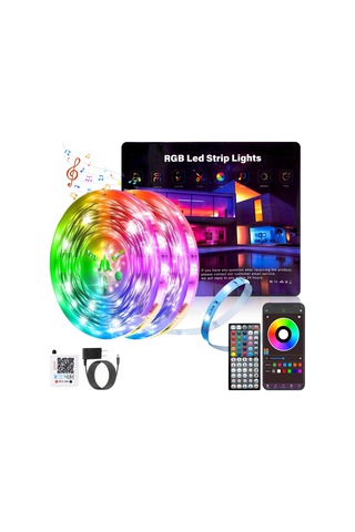 Yatak Odası İçin Led Işıklar 150ft Renk Değiştirme Rgb Led Şerit Işıkları, Dıy Müzik Senkronizasyonu Uzaktan Ve Uygulama Kontrolü
