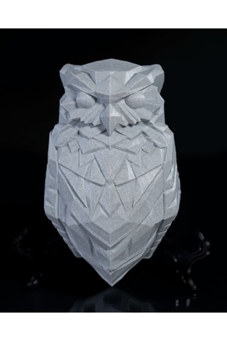 Dekoratif Baykuş Gece Lambası Beyaz