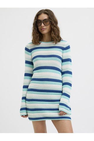Jack & Jones Kadin Sifir Yaka Uzun Kollu Örgü Elbise - Rory - 12275508 Aqua Sky