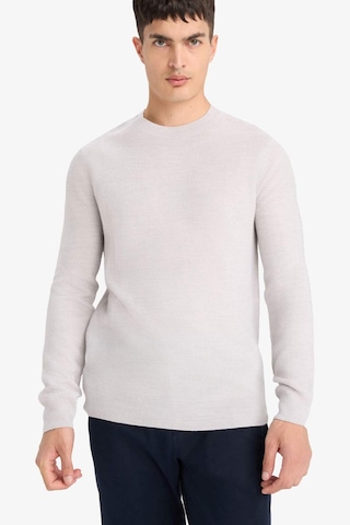 Defacto Standart Fit Bisiklet Yaka Basic Dokulu Triko Kazak F1777ax25augr184 Gri