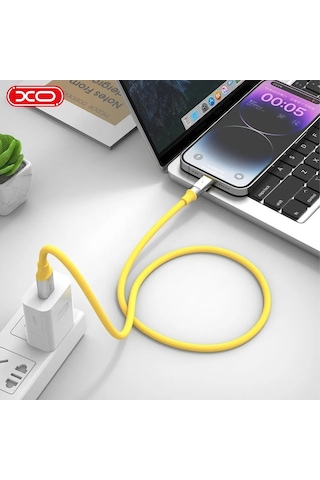 Nb251 6a Fast Destekli Usb-a To Lightning Soft Silikon Dayanıklı Data Veri & Hızlı Şarj Kablosu