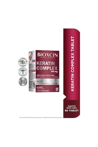 Bioxcin Keratin Complex 500 Mg 60 Tablet - Saç ve Tırnak Vitamini