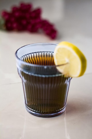 Akrilik Lacivert 6'lı Kısa Bardak & Su Meşrubat Kahve Yanı Bardağı 300 Ml Cam Değildir Lacivert