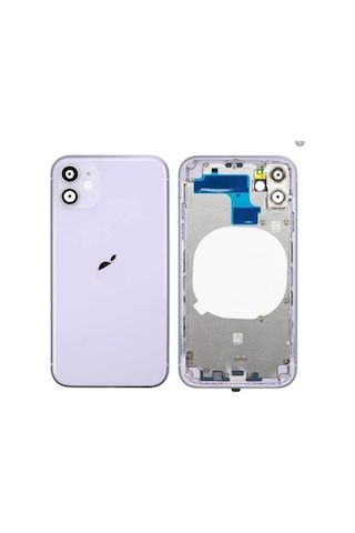 Vıntessy Iphone 11 Uyumlu Boş Kasa + Kapak Mor Bzs01