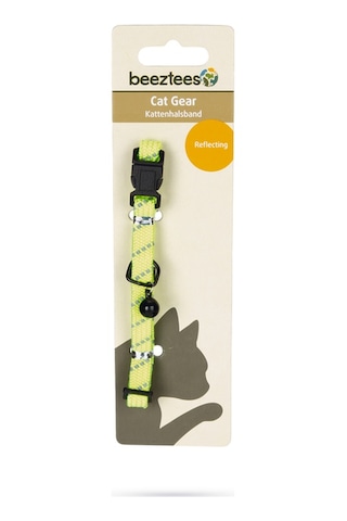 Beeztees Kedi Boyun Tasması, Zilli, Sarı, 24,5-33cm