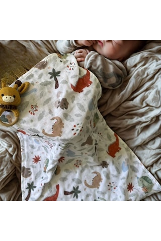 Çok Amaçlı Müslin Örtü 60x95 3 Katlı %100 Pamuk Unisex Battaniye Çok Renkli