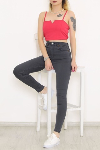 Mokashopin - Süper Likra Kot Pantolon Koyufüme - 9815.1431. 001
